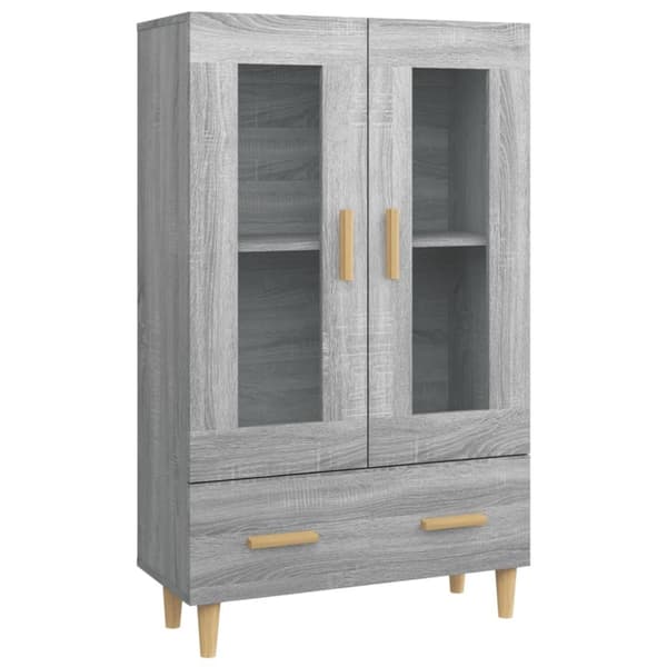 skab 70x31x115 cm konstrueret træ grå sonoma-eg