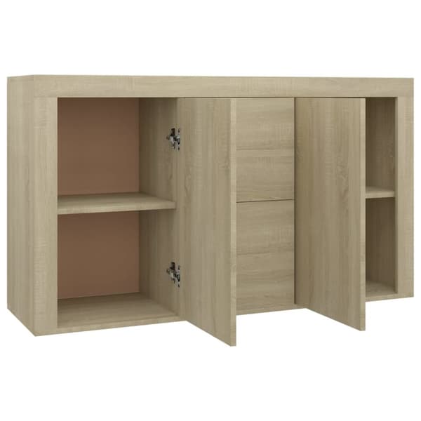 skænk 120x36x69 cm konstrueret træ sonoma-eg