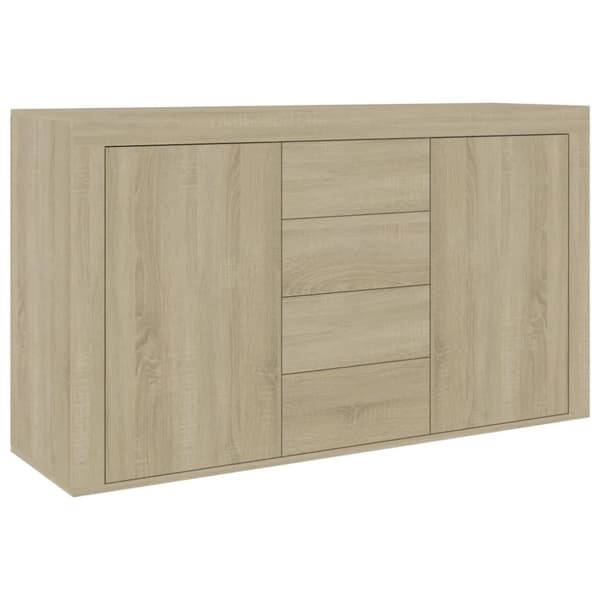 skænk 120x36x69 cm konstrueret træ sonoma-eg