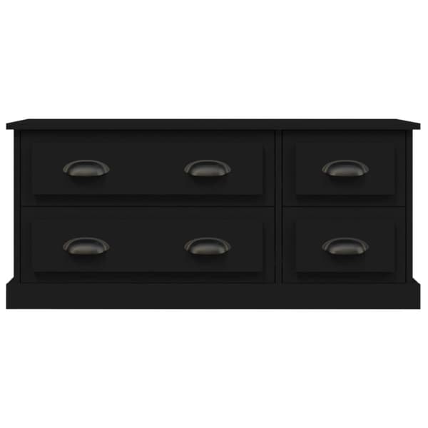 tv-bord 100x35,5x45 cm konstrueret træ sort