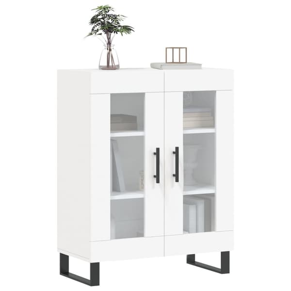 skænk 69,5x34x90 cm konstrueret træ hvid