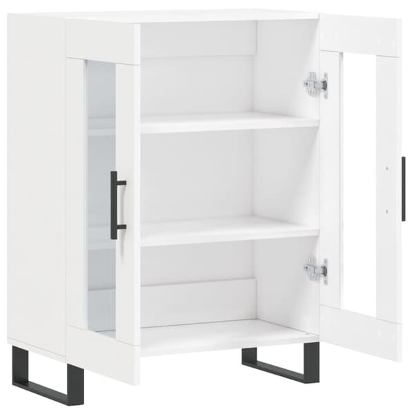 skænk 69,5x34x90 cm konstrueret træ hvid
