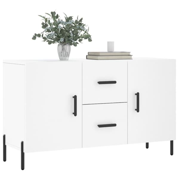Skänk vit 100x36x60 cm konstruerat trä