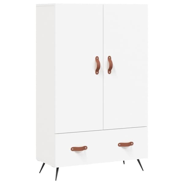 Kaappi valkoinen 69,5x31x115 cm tekninen puu