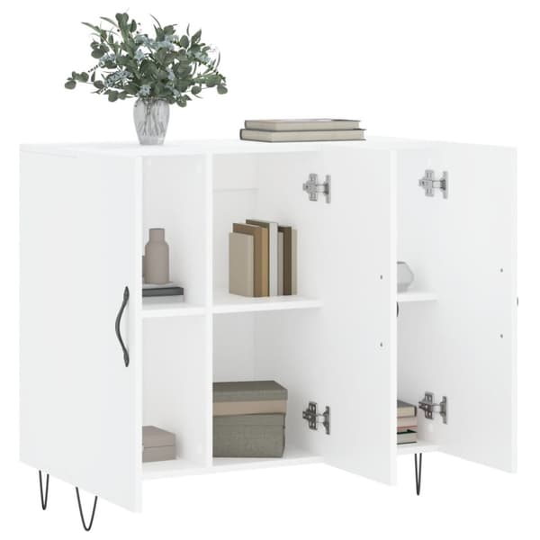 skab 90x34x80 cm konstrueret træ hvid
