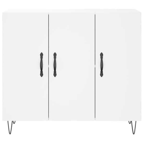 skab 90x34x80 cm konstrueret træ hvid