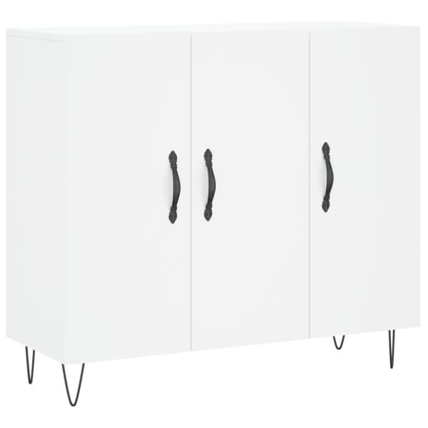 skab 90x34x80 cm konstrueret træ hvid