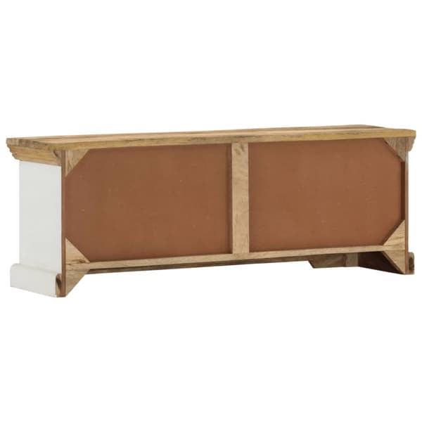 tv-bord 110x30x40 cm massivt mangotræ