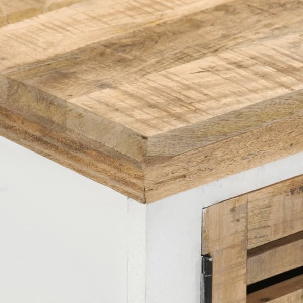 tv-bord 110x30x40 cm massivt mangotræ
