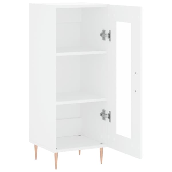 skænk 34,5x34x90 cm konstrueret træ hvid