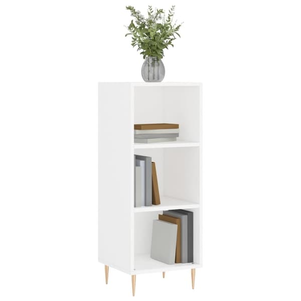 skænk 34,5x32,5x90 cm konstrueret træ hvid
