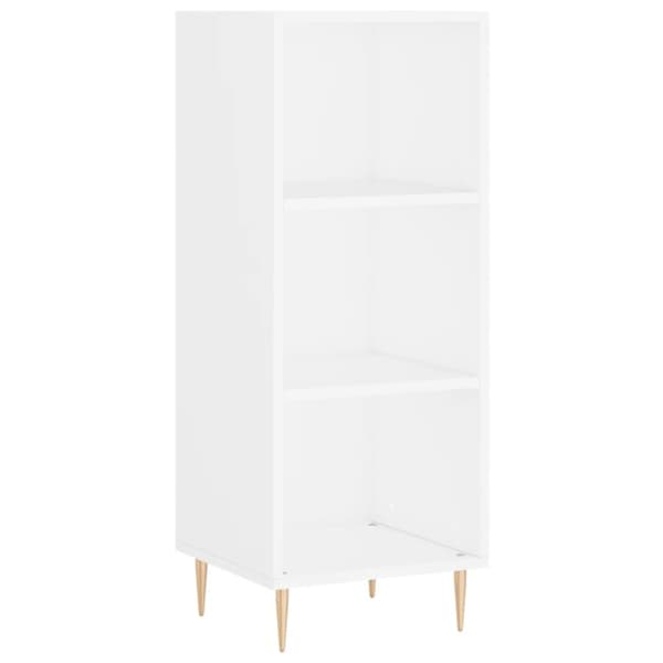 skænk 34,5x32,5x90 cm konstrueret træ hvid