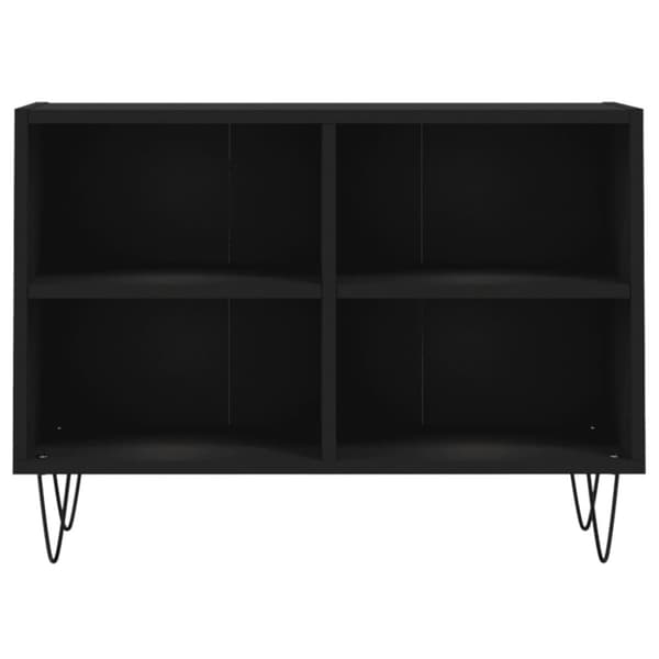 tv-bord 69,5x30x50 cm konstrueret træ sort
