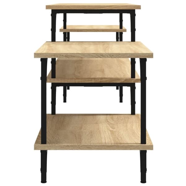 TV-skåp sonoma-ek 197x35x52 cm konstruerat trä