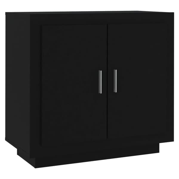 skænk 80x40x75 cm konstrueret træ sort
