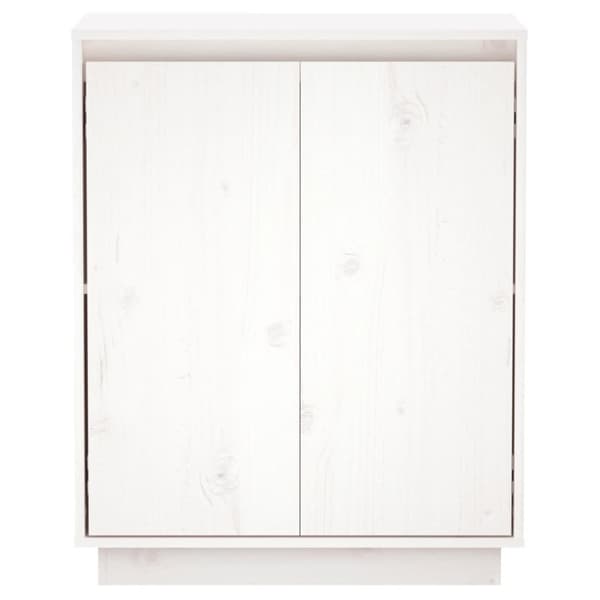 skænk 60x34x75 cm massivt fyrretræ hvid