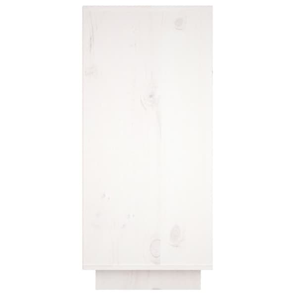 skænk 60x34x75 cm massivt fyrretræ hvid