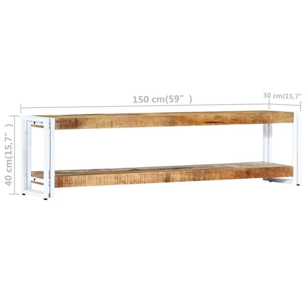 tv-skab 150x30x40 cm massivt mangotræ