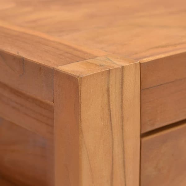 tv-bord 140x40x45 cm massivt teaktræ