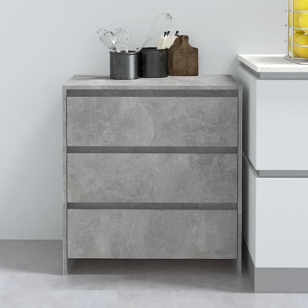 Senkki betoninharmaa 70x41x75 cm tekninen puu