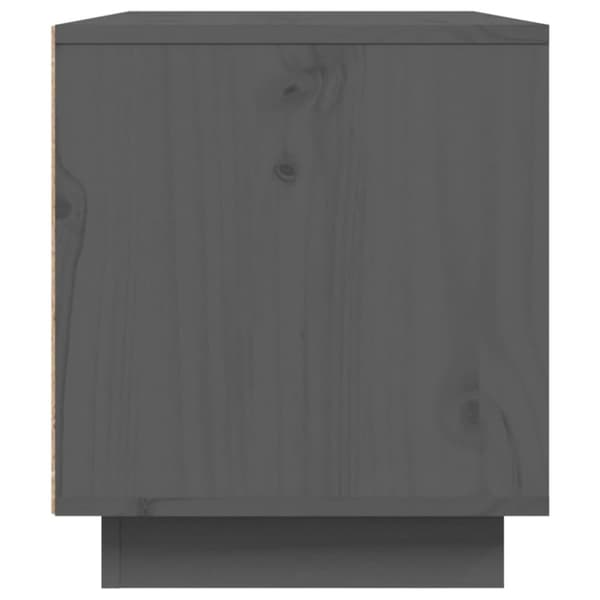 tv-bord 80x35x40,5 cm massivt fyrretræ grå