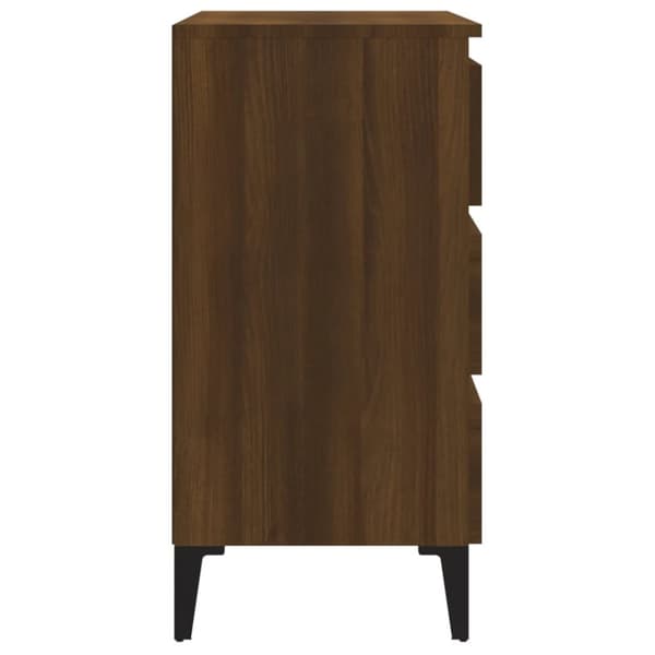 Senkki ruskea tammi 60x35x69 cm tekninen puu