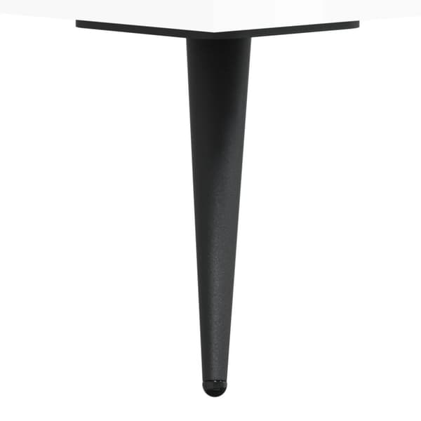 hyldeskab 34,5x32,5x90 cm konstrueret træ hvid højglans
