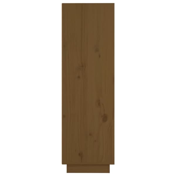 skænk 37x34x110 cm massivt fyrretræ gyldenbrun