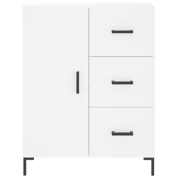 skænk 69,5x34x90 cm konstrueret træ hvid