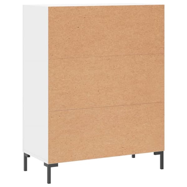 skænk 69,5x34x90 cm konstrueret træ hvid