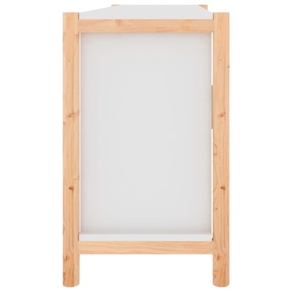 skænk 107x38x60 cm konstrueret træ hvid