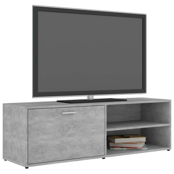 Tv-bänk betonggrå 120x34x37 cm konstruerat trä