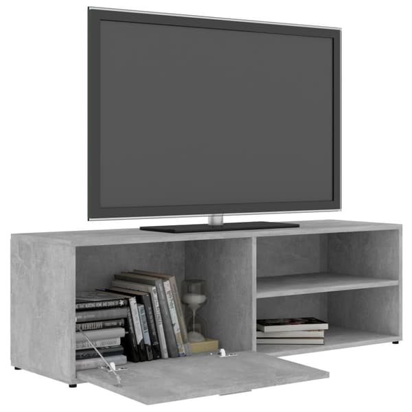 Tv-bänk betonggrå 120x34x37 cm konstruerat trä