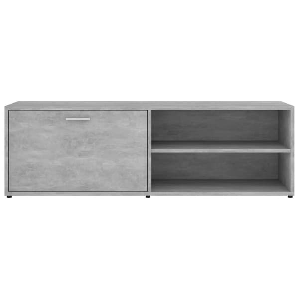 Tv-bänk betonggrå 120x34x37 cm konstruerat trä