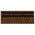 Pikkukuva 6 / 10: Senkki LED-valoilla ruskea tammi 181,5x37x67 cm