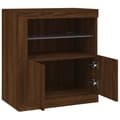 Pikkukuva 7 / 10: Senkki LED-valoilla ruskea tammi 60,5x37x67 cm