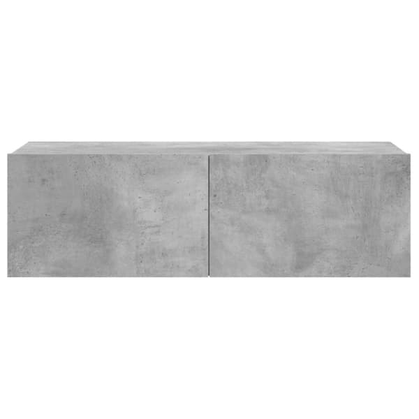 TV-bänk betonggrå 100x30x30 cm konstruerat trä