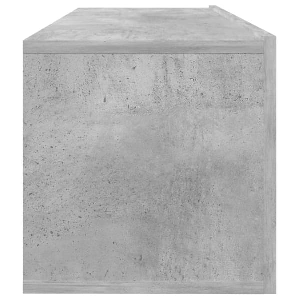 TV-bänk betonggrå 100x30x30 cm konstruerat trä