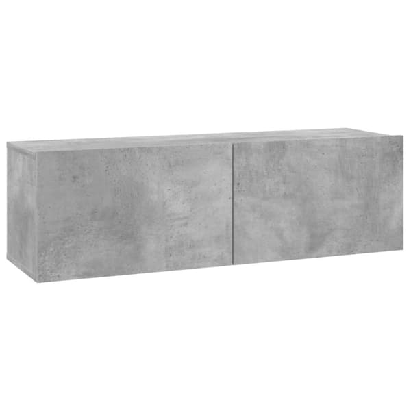 TV-bänk betonggrå 100x30x30 cm konstruerat trä
