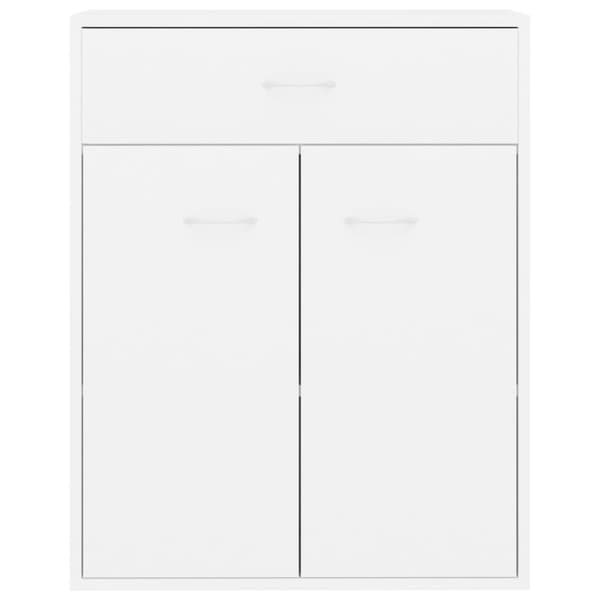 skænk 60x30x75 cm konstrueret træ hvid