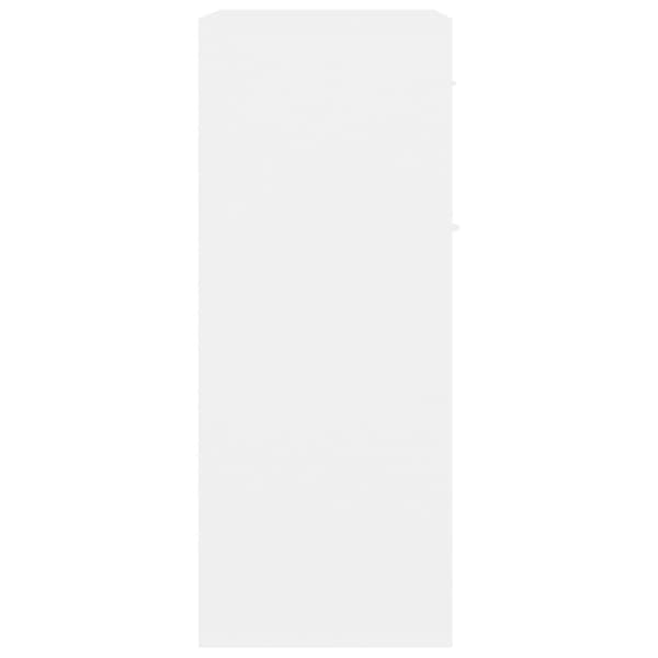skænk 60x30x75 cm konstrueret træ hvid
