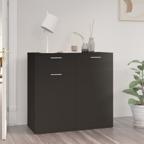 Senkki musta 80x36x75 cm tekninen puu