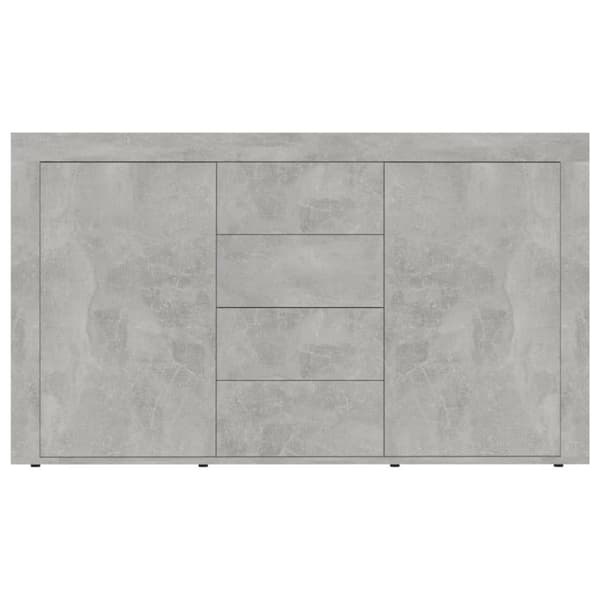 skænk 120x36x69 cm konstrueret træ betongrå