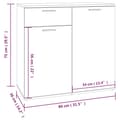 Pikkukuva 9 / 10: Senkki savutammi 80x36x75 cm tekninen puu