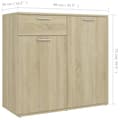 Pikkukuva 9 / 10: Senkki Sonoma-tammi 80x36x75 cm tekninen puu