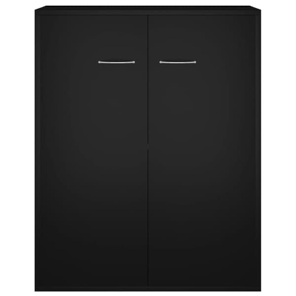 skænk 60x30x75 cm konstrueret træ sort