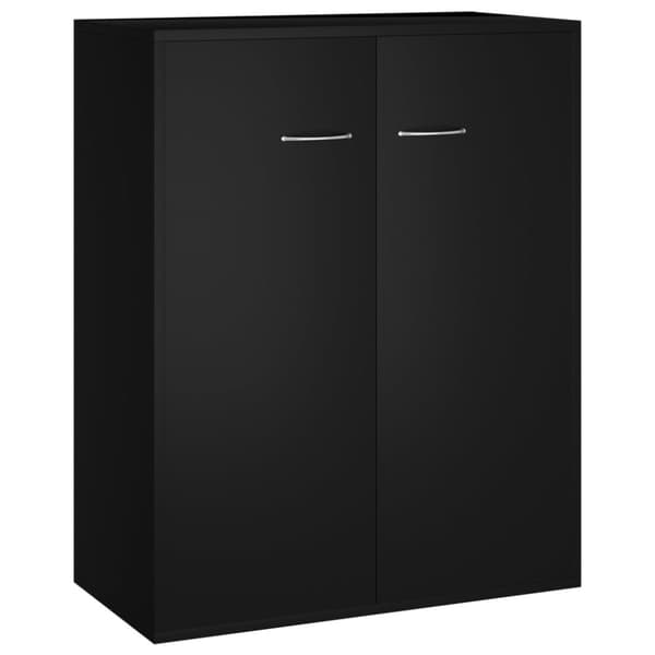 skænk 60x30x75 cm konstrueret træ sort