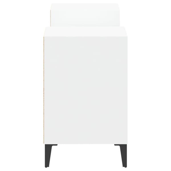 Tv-bänk vit 160x35x55 cm konstruerat trä
