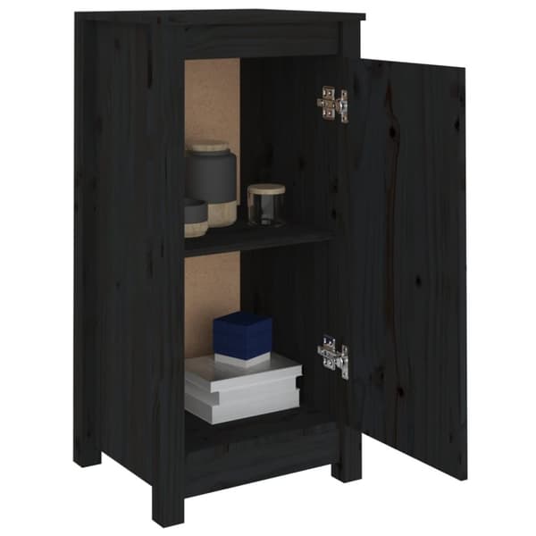Senkit 2 kpl musta 39x35x80 cm täysi mänty