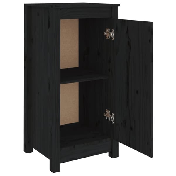 Senkit 2 kpl musta 39x35x80 cm täysi mänty